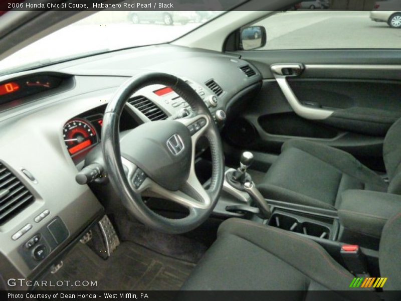 Habanero Red Pearl / Black 2006 Honda Civic Si Coupe
