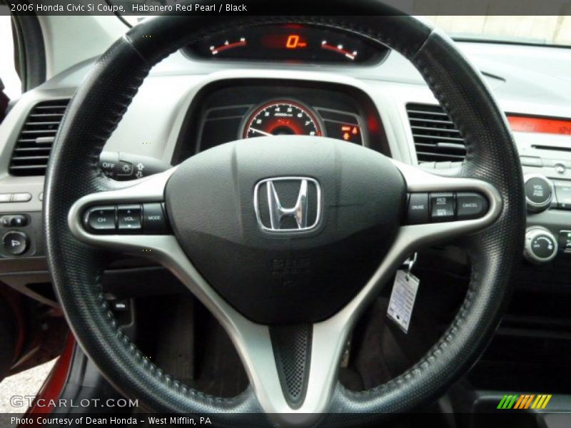 Habanero Red Pearl / Black 2006 Honda Civic Si Coupe
