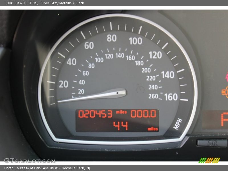 Silver Grey Metallic / Black 2008 BMW X3 3.0si