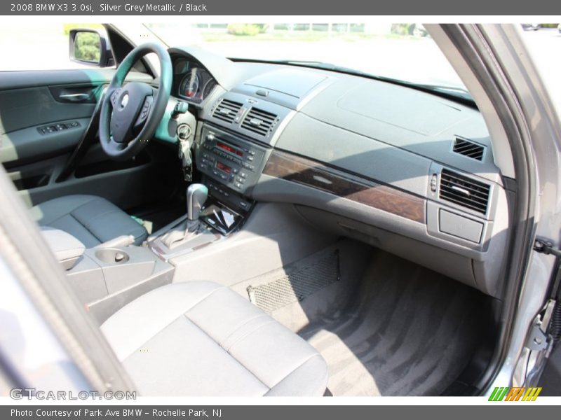 Silver Grey Metallic / Black 2008 BMW X3 3.0si