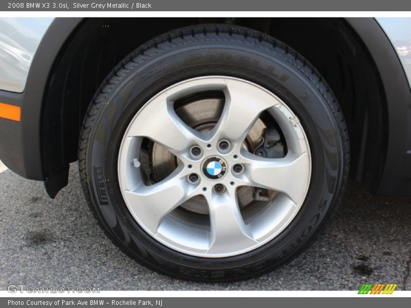 Silver Grey Metallic / Black 2008 BMW X3 3.0si
