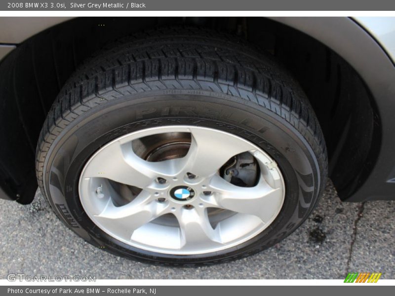 Silver Grey Metallic / Black 2008 BMW X3 3.0si
