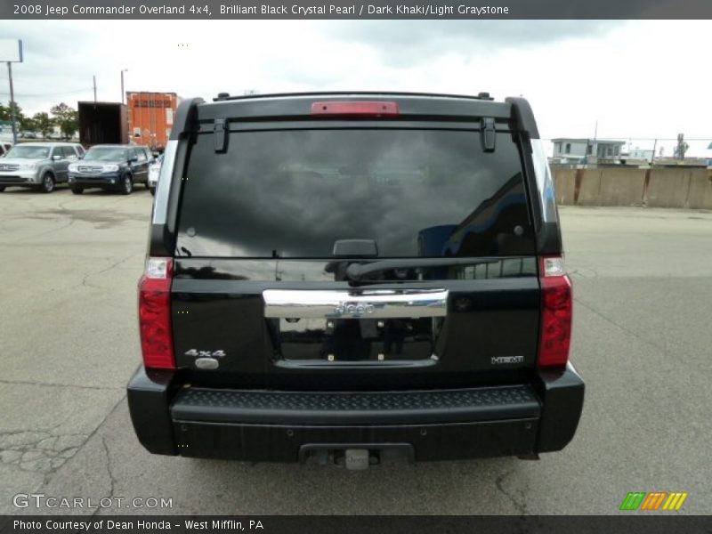 Brilliant Black Crystal Pearl / Dark Khaki/Light Graystone 2008 Jeep Commander Overland 4x4