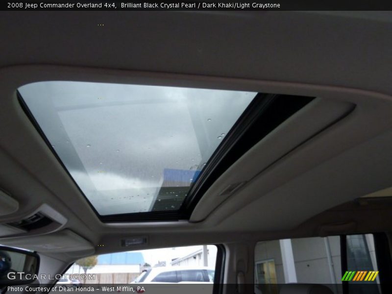 Brilliant Black Crystal Pearl / Dark Khaki/Light Graystone 2008 Jeep Commander Overland 4x4