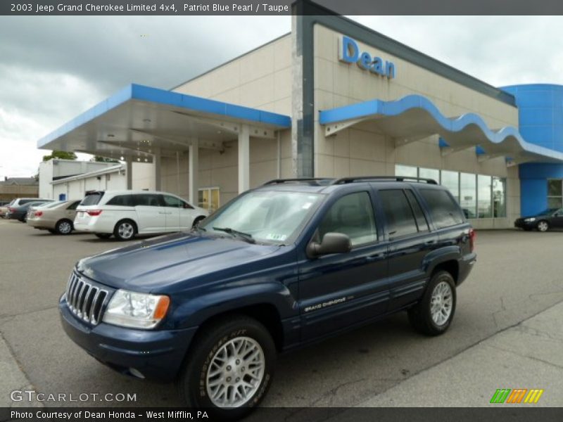Patriot Blue Pearl / Taupe 2003 Jeep Grand Cherokee Limited 4x4