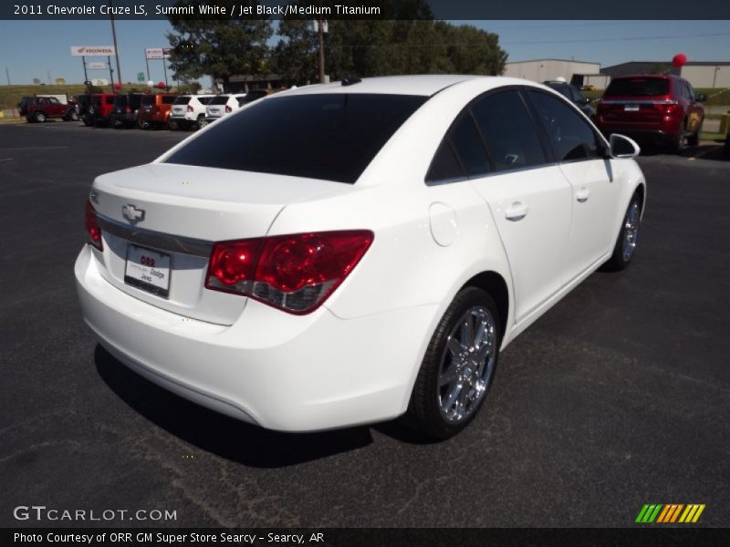 Summit White / Jet Black/Medium Titanium 2011 Chevrolet Cruze LS