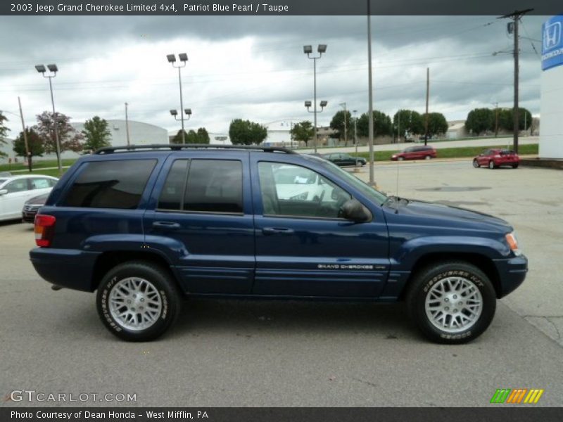 Patriot Blue Pearl / Taupe 2003 Jeep Grand Cherokee Limited 4x4