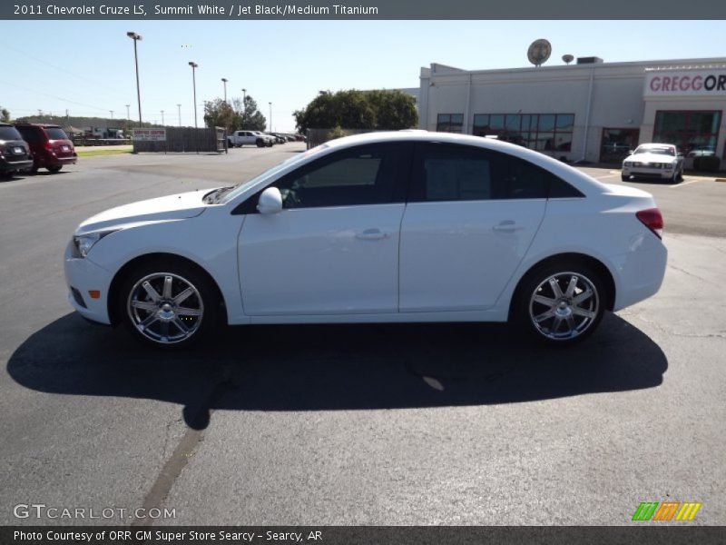Summit White / Jet Black/Medium Titanium 2011 Chevrolet Cruze LS