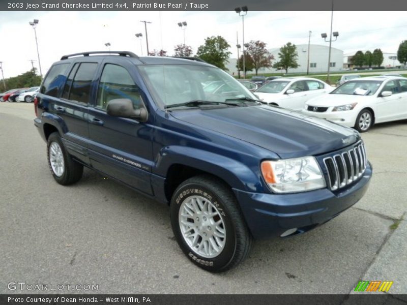 Patriot Blue Pearl / Taupe 2003 Jeep Grand Cherokee Limited 4x4