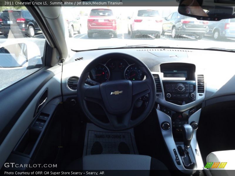 Summit White / Jet Black/Medium Titanium 2011 Chevrolet Cruze LS
