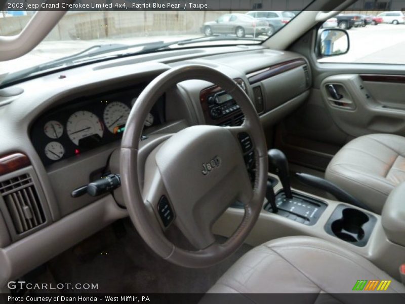 Patriot Blue Pearl / Taupe 2003 Jeep Grand Cherokee Limited 4x4
