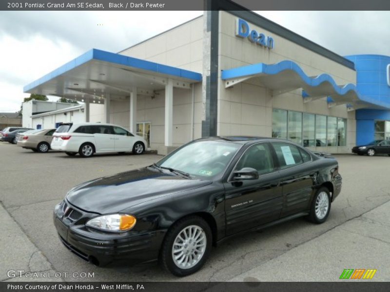 Black / Dark Pewter 2001 Pontiac Grand Am SE Sedan