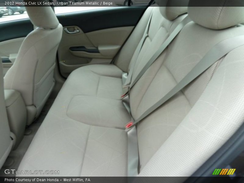  2012 Civic LX Sedan Beige Interior