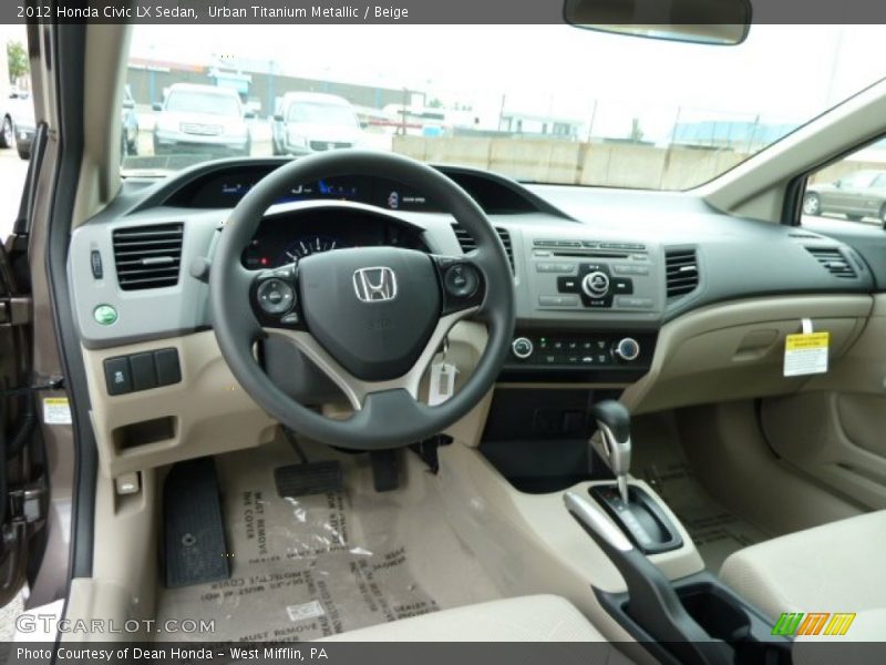 Dashboard of 2012 Civic LX Sedan