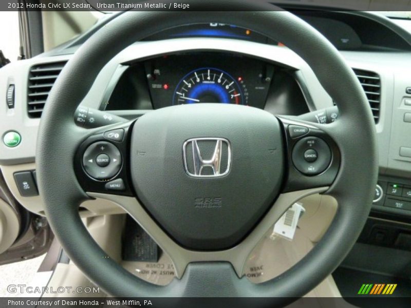  2012 Civic LX Sedan Steering Wheel