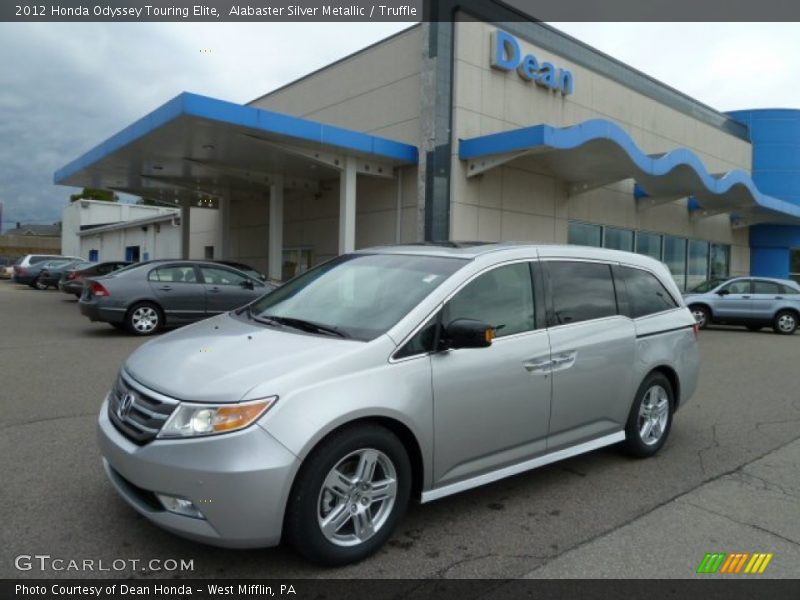 Alabaster Silver Metallic / Truffle 2012 Honda Odyssey Touring Elite