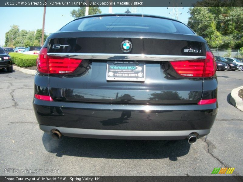 Black Sapphire Metallic / Black 2011 BMW 5 Series 535i xDrive Gran Turismo