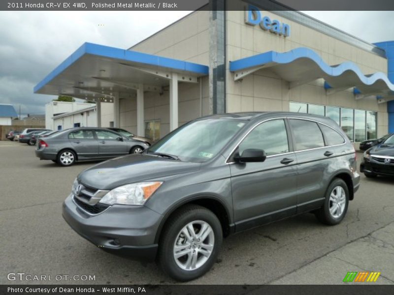 Polished Metal Metallic / Black 2011 Honda CR-V EX 4WD