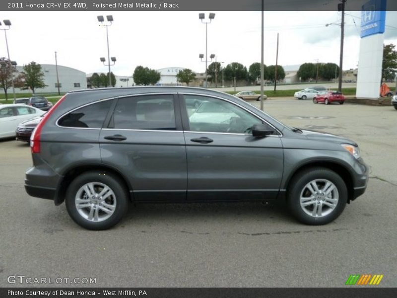 Polished Metal Metallic / Black 2011 Honda CR-V EX 4WD