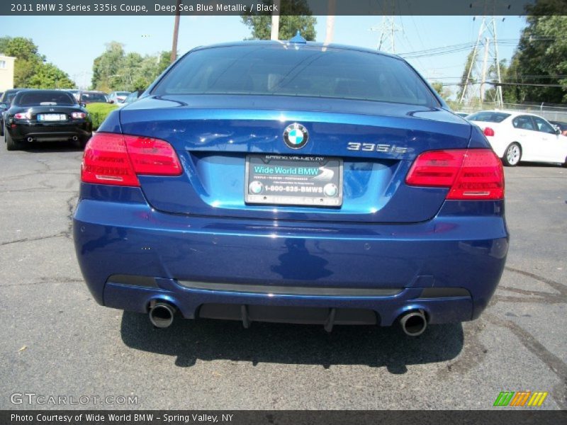 Deep Sea Blue Metallic / Black 2011 BMW 3 Series 335is Coupe