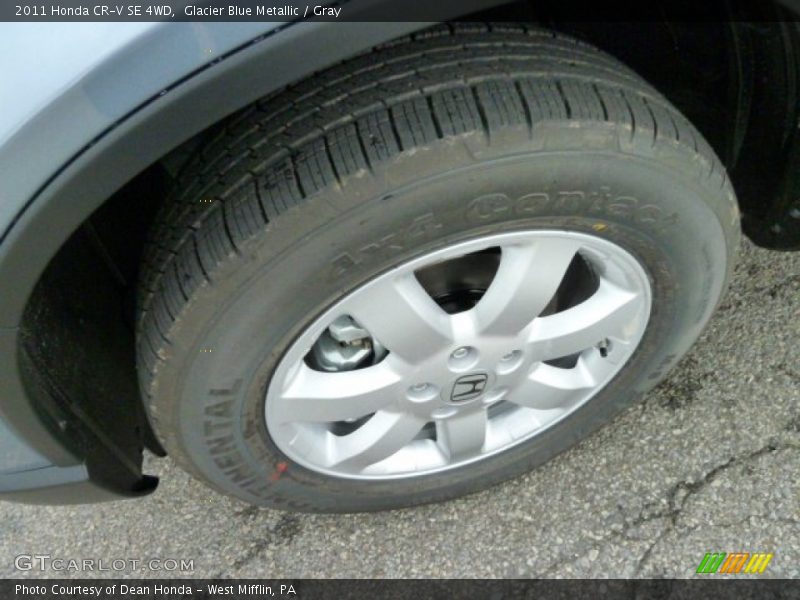 Glacier Blue Metallic / Gray 2011 Honda CR-V SE 4WD