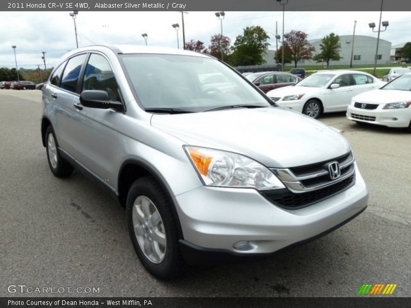 Alabaster Silver Metallic / Gray 2011 Honda CR-V SE 4WD