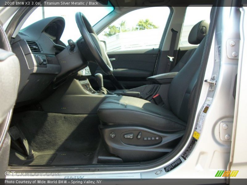 Titanium Silver Metallic / Black 2008 BMW X3 3.0si