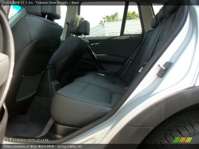 Titanium Silver Metallic / Black 2008 BMW X3 3.0si