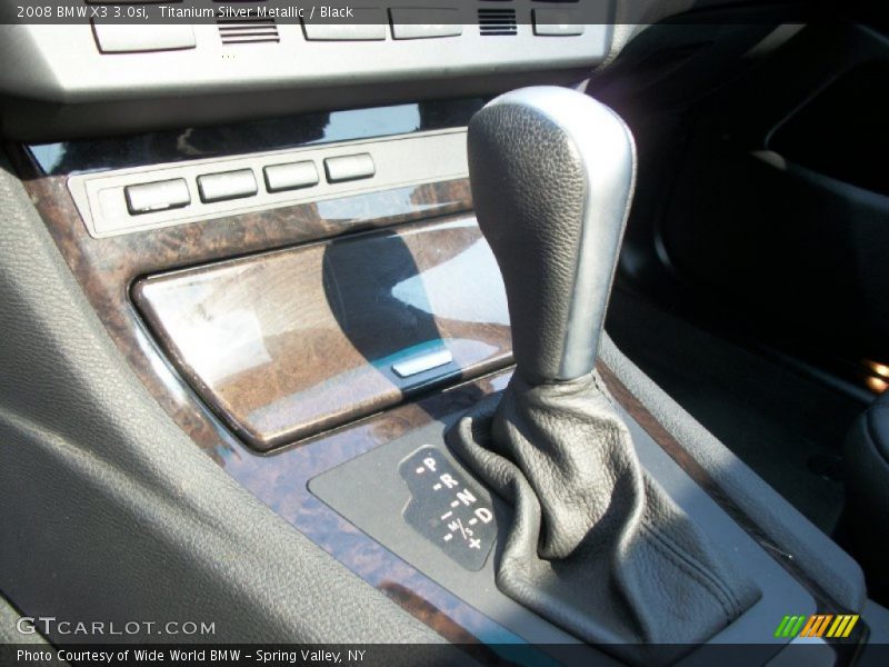 Titanium Silver Metallic / Black 2008 BMW X3 3.0si