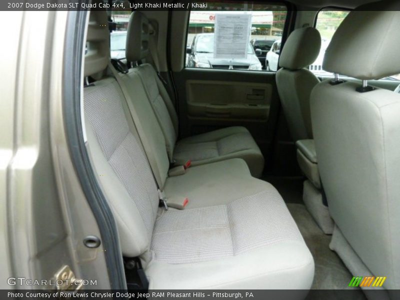Light Khaki Metallic / Khaki 2007 Dodge Dakota SLT Quad Cab 4x4