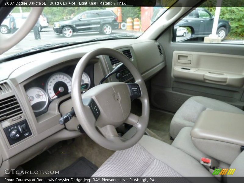 Khaki Interior - 2007 Dakota SLT Quad Cab 4x4 