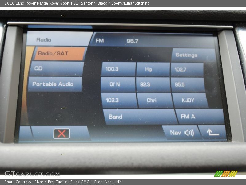 Santorini Black / Ebony/Lunar Stitching 2010 Land Rover Range Rover Sport HSE