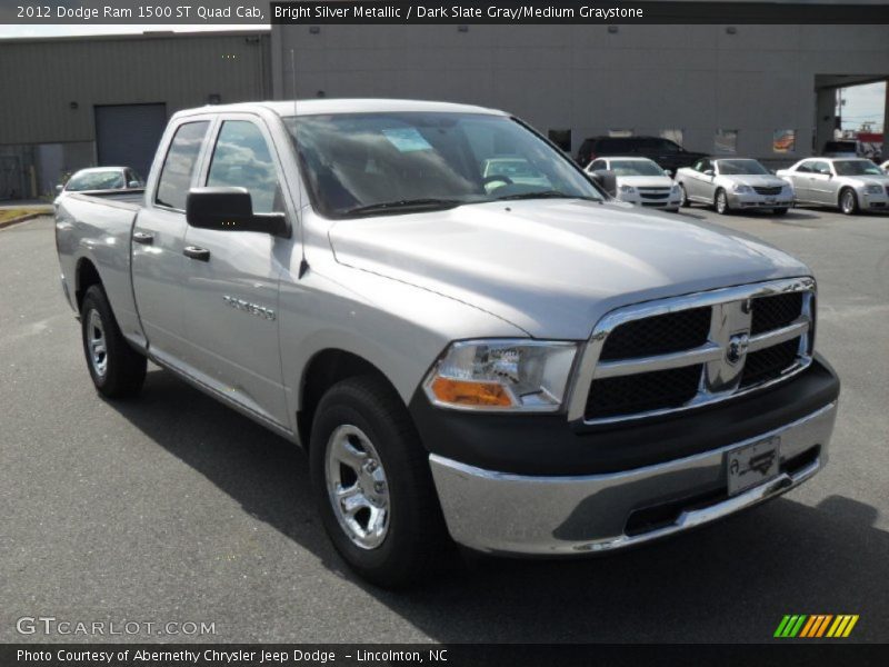 Bright Silver Metallic / Dark Slate Gray/Medium Graystone 2012 Dodge Ram 1500 ST Quad Cab