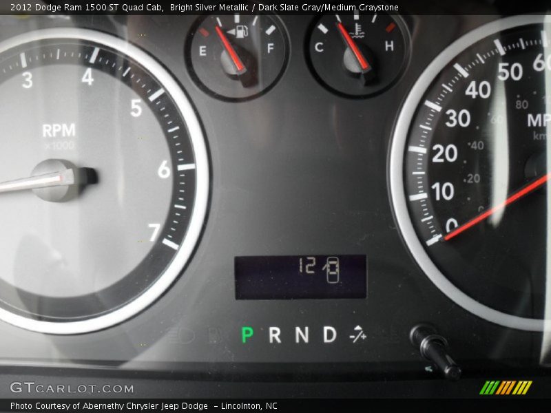 Bright Silver Metallic / Dark Slate Gray/Medium Graystone 2012 Dodge Ram 1500 ST Quad Cab