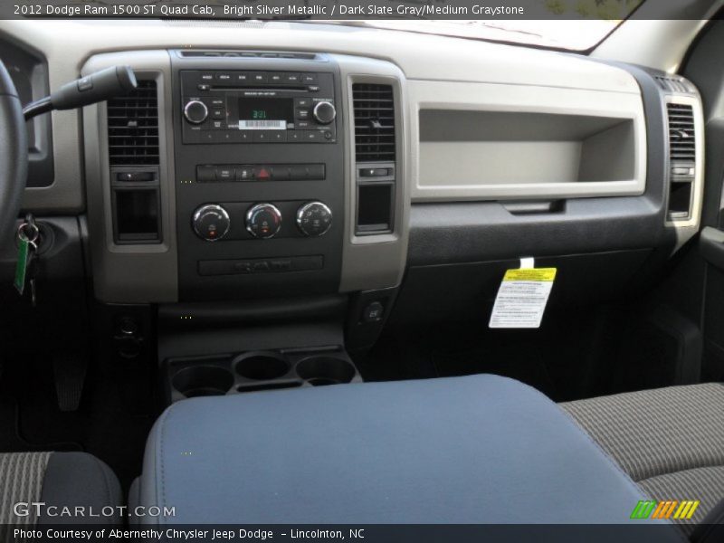 Bright Silver Metallic / Dark Slate Gray/Medium Graystone 2012 Dodge Ram 1500 ST Quad Cab