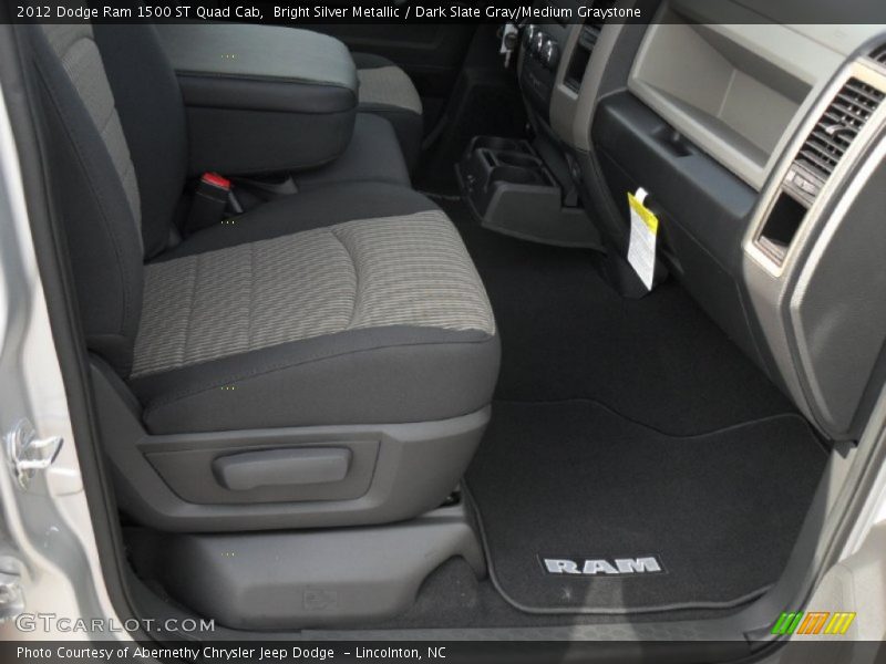 Bright Silver Metallic / Dark Slate Gray/Medium Graystone 2012 Dodge Ram 1500 ST Quad Cab