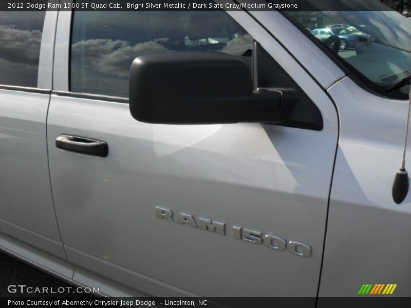 Bright Silver Metallic / Dark Slate Gray/Medium Graystone 2012 Dodge Ram 1500 ST Quad Cab