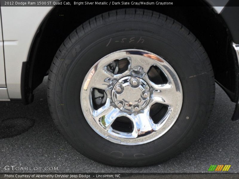 Bright Silver Metallic / Dark Slate Gray/Medium Graystone 2012 Dodge Ram 1500 ST Quad Cab
