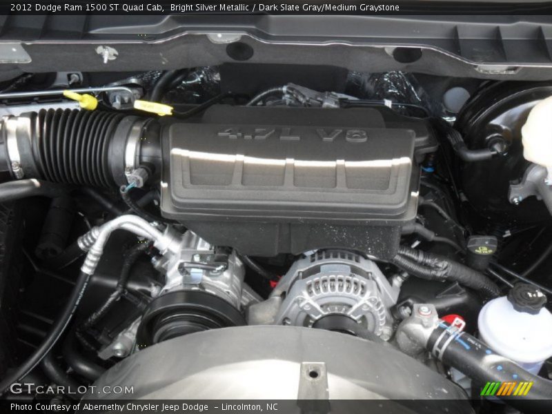 Bright Silver Metallic / Dark Slate Gray/Medium Graystone 2012 Dodge Ram 1500 ST Quad Cab