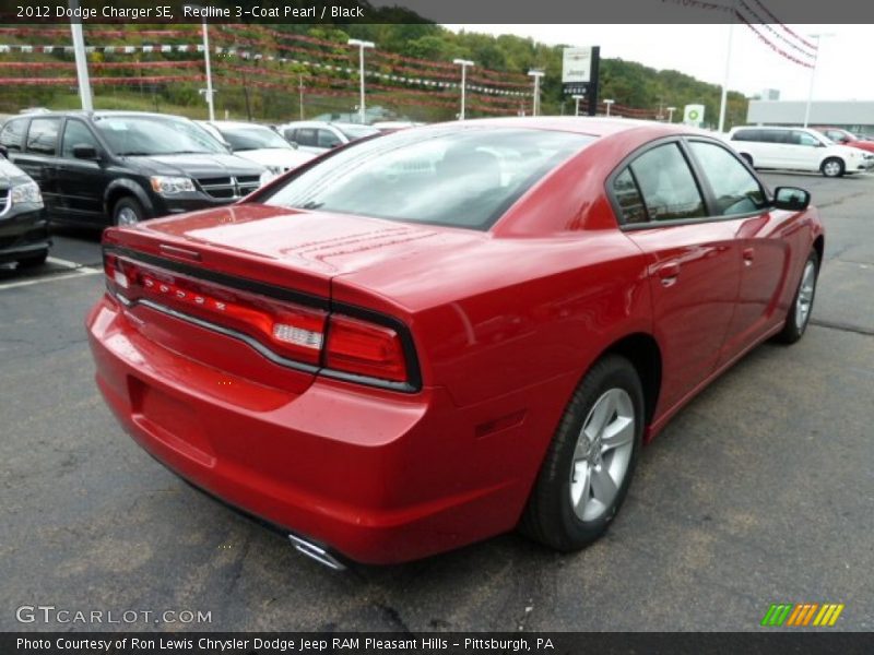 Redline 3-Coat Pearl / Black 2012 Dodge Charger SE