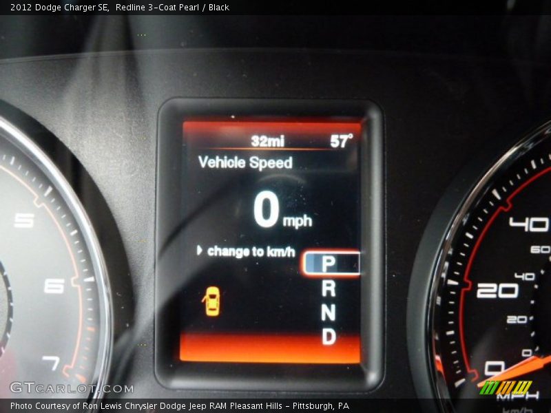 Redline 3-Coat Pearl / Black 2012 Dodge Charger SE