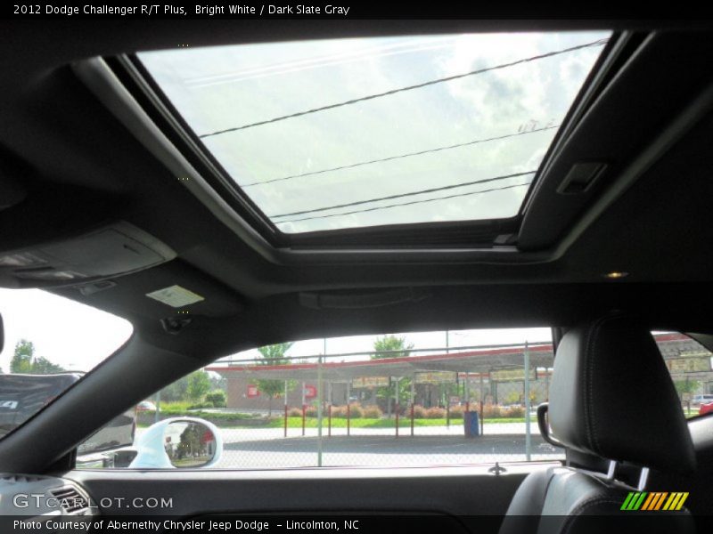 Bright White / Dark Slate Gray 2012 Dodge Challenger R/T Plus