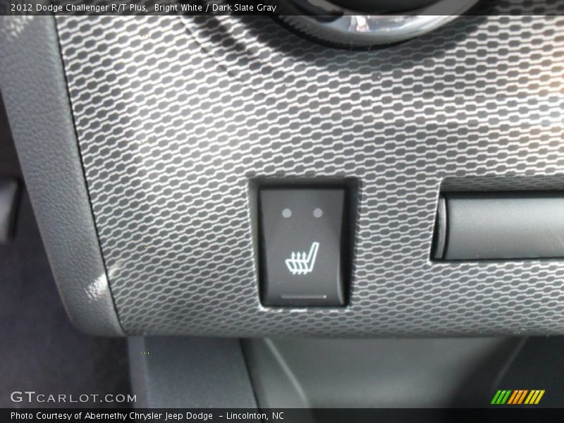 Bright White / Dark Slate Gray 2012 Dodge Challenger R/T Plus