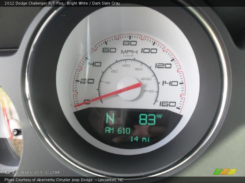  2012 Challenger R/T Plus R/T Plus Gauges