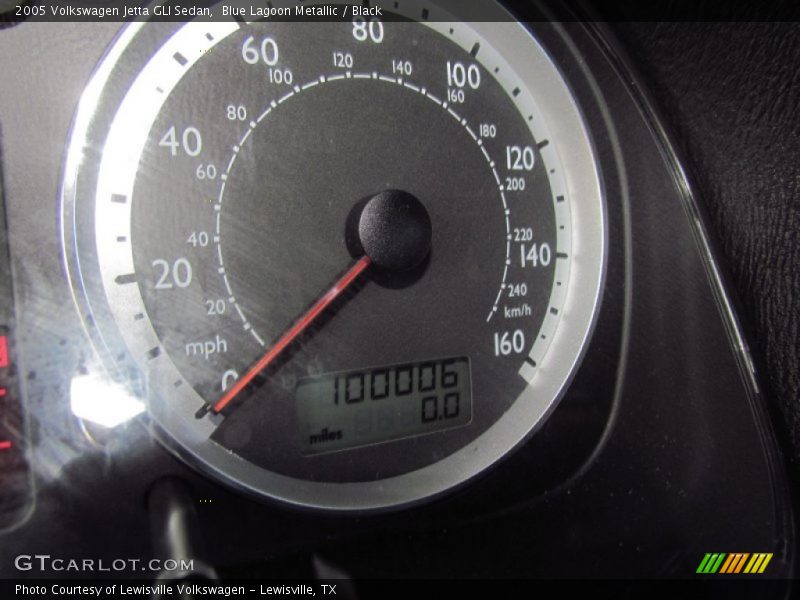 Blue Lagoon Metallic / Black 2005 Volkswagen Jetta GLI Sedan