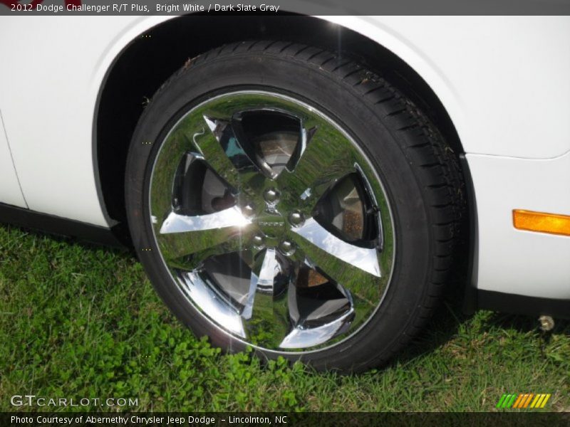 Bright White / Dark Slate Gray 2012 Dodge Challenger R/T Plus
