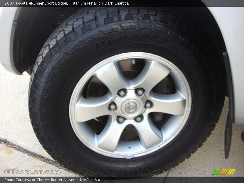 Titanium Metallic / Dark Charcoal 2007 Toyota 4Runner Sport Edition