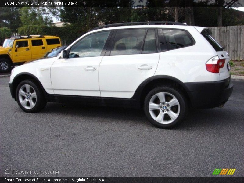 Alpine White / Black 2004 BMW X3 3.0i