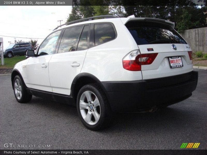 Alpine White / Black 2004 BMW X3 3.0i