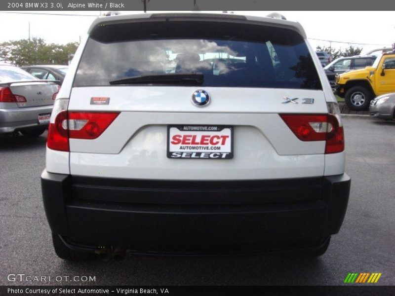 Alpine White / Black 2004 BMW X3 3.0i